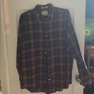 Long Sleeve Brown Plaid Jacob Miller Button down